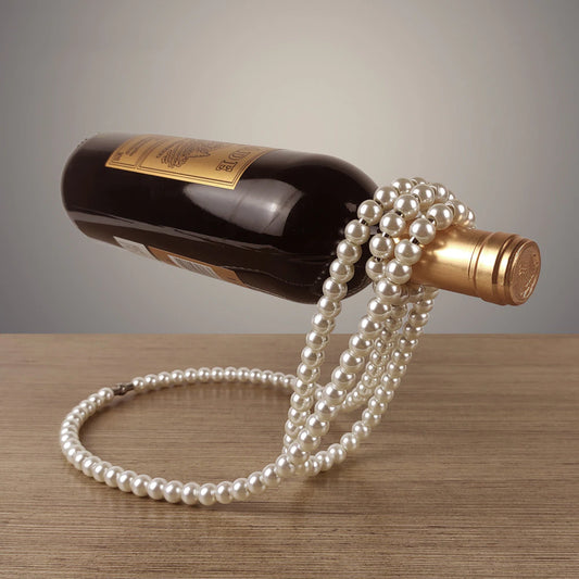 Creative Pearl Necklace Wine Rack Luxury 